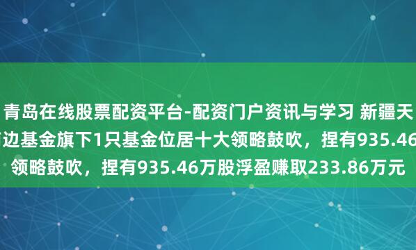 青岛在线股票配资平台-配资门户资讯与学习 新疆天业股价涨5.03%，南边基金旗下1只基金位居十大领略鼓吹，捏有935.46万股浮盈赚取233.86万元