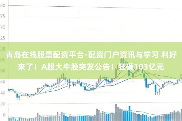 青岛在线股票配资平台-配资门户资讯与学习 利好来了！A股大牛股突发公告！狂砸103亿元